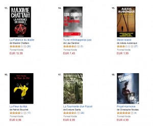 Dixième mois - Policier et Suspense 16 top 100